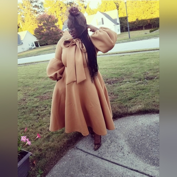 Bow Tie Neck Dress - Picture 2 of 5